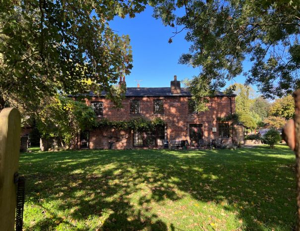Main farm house dappled light